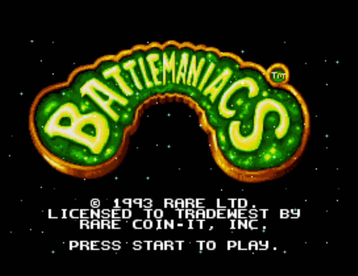 Battletoads in Battlemaniacs Title Screen